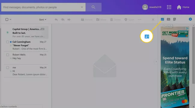 Extract email addresses from yahoo mail