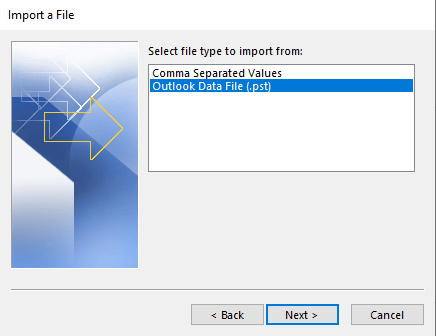 import pst to outlook.com