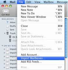 Import eml files into apple mail