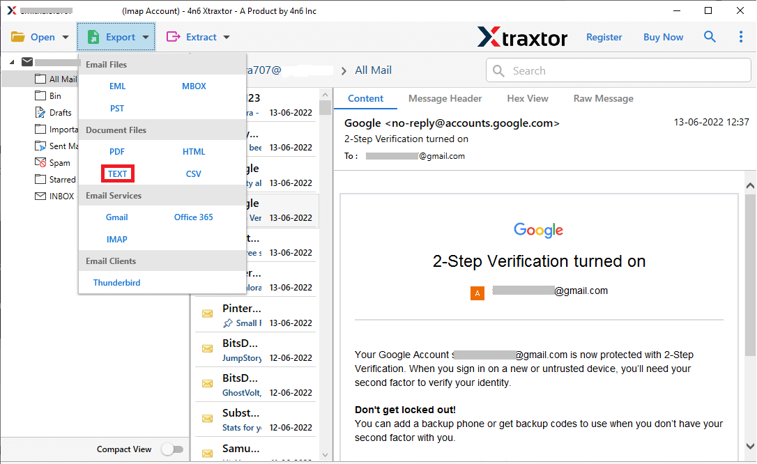 Export Outlook Messages to Text