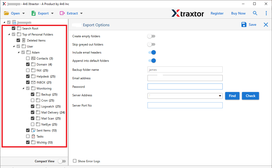 Export Exchange mailbox to PDF