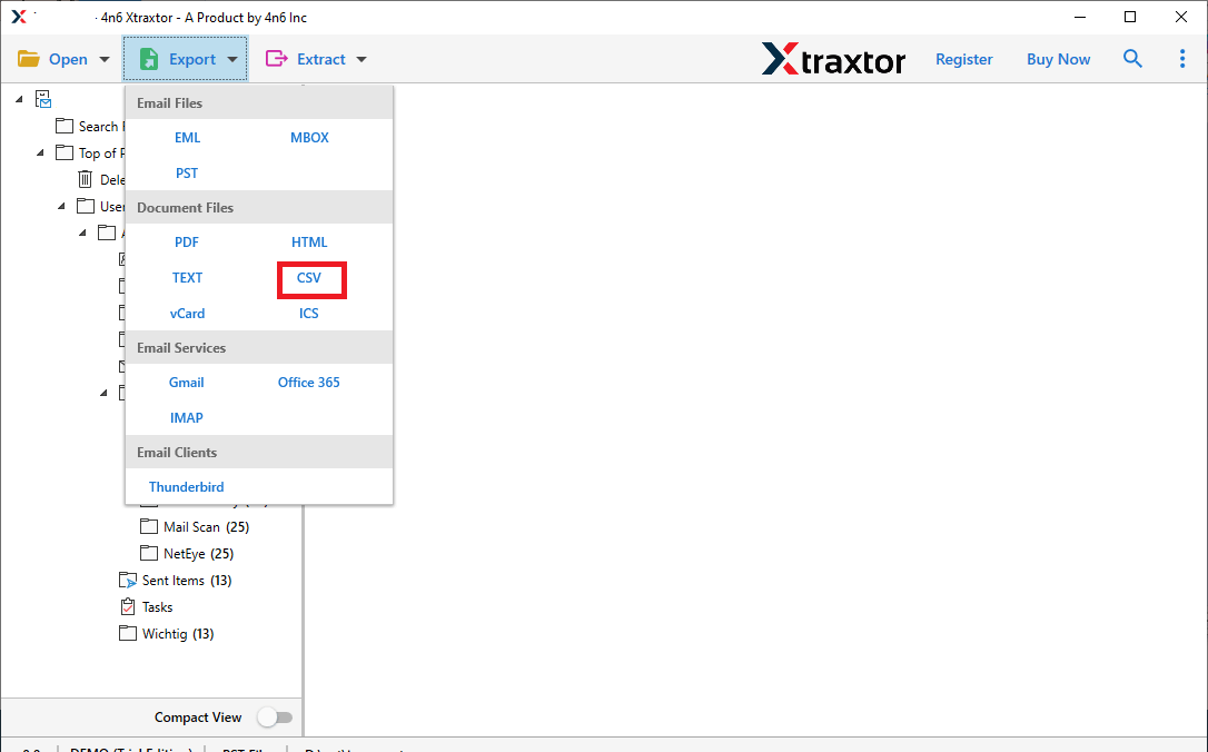 Exchange to CSV Conversion