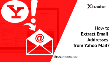 extract email addtresses from yahoo mail