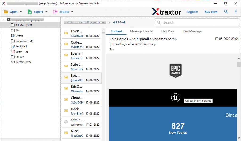 Export Exchange email to MBOX