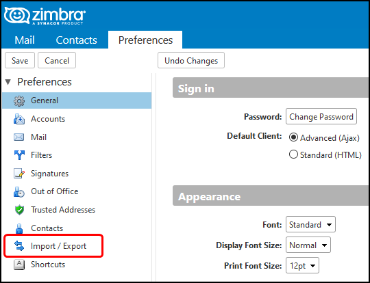 migrate emails from zimbra to Outlook