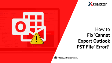 Cannot Export Outlook PST File