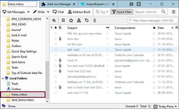 import eudora mail into thunderbird