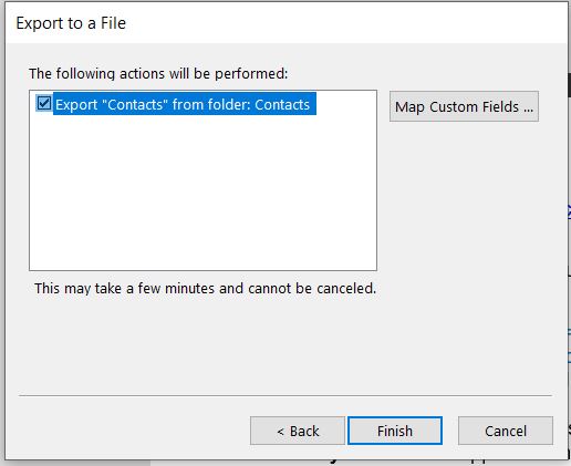 Export Outlook contacts to Salesforce