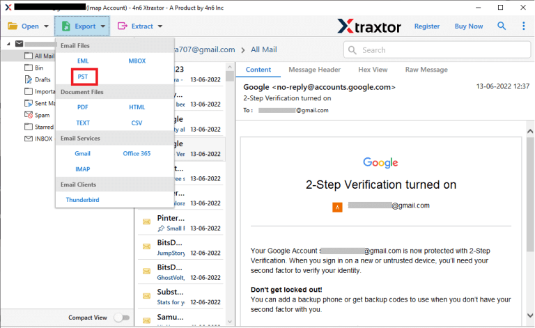 Export emails from verizon Mail to Outlook