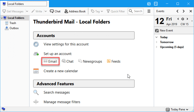 Transfer Yahoo emails to Thunderbird