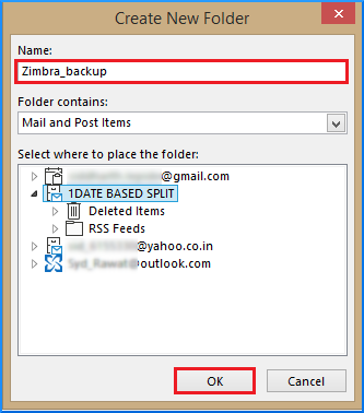 import zimbra to Outlook