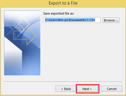 export contacts from outlook ost file