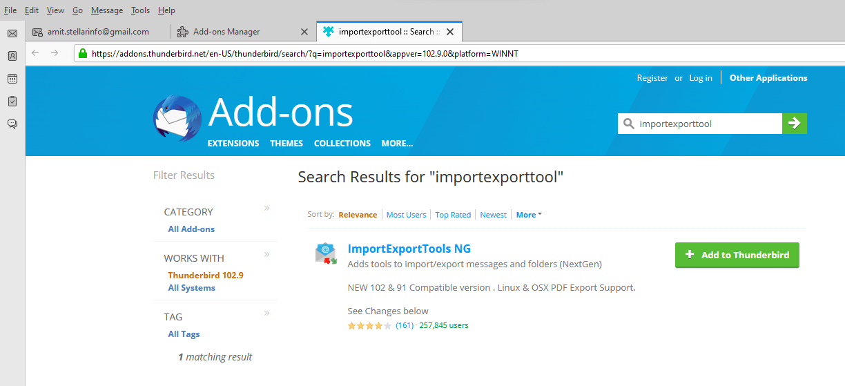 add importexport tool