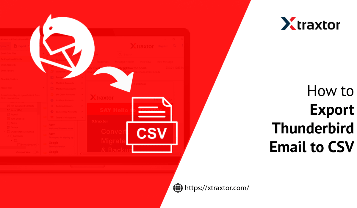 How to Export Thunderbird Email to CSV Format?