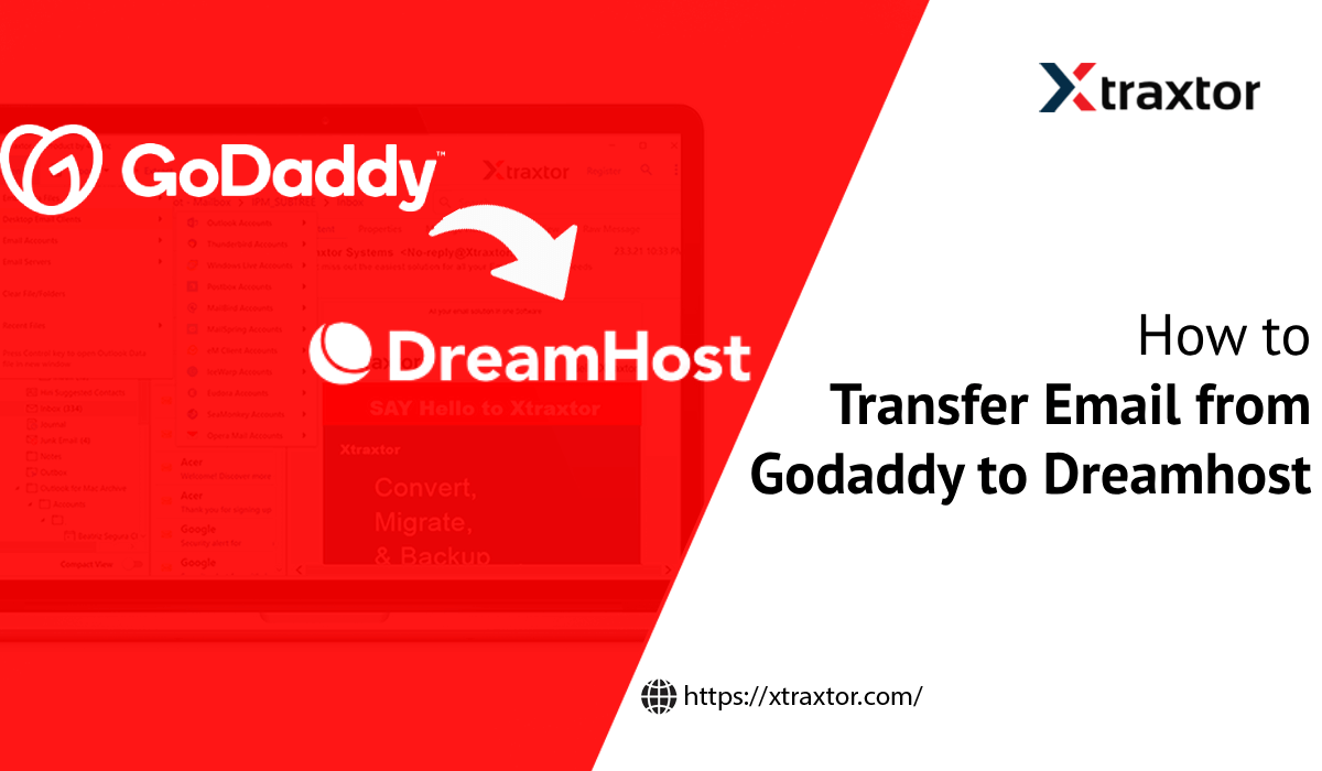 transfer email from godaddy to dreamhost