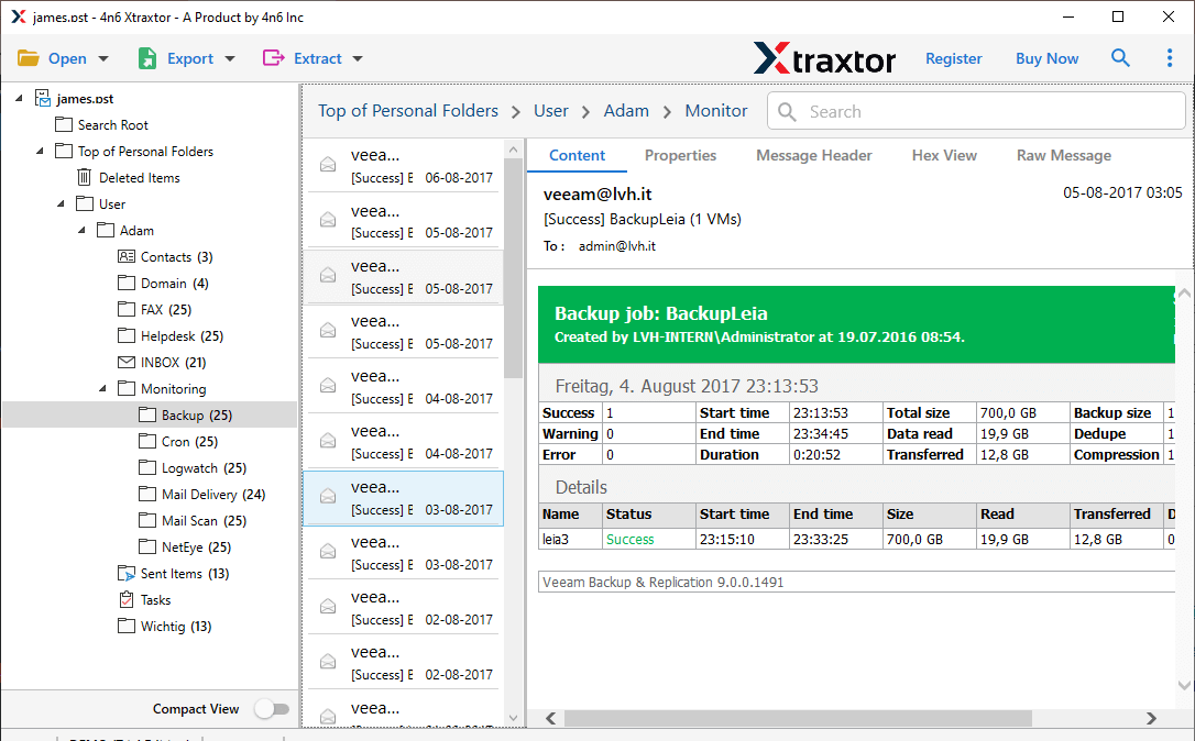 import outlook pst to windows live mail