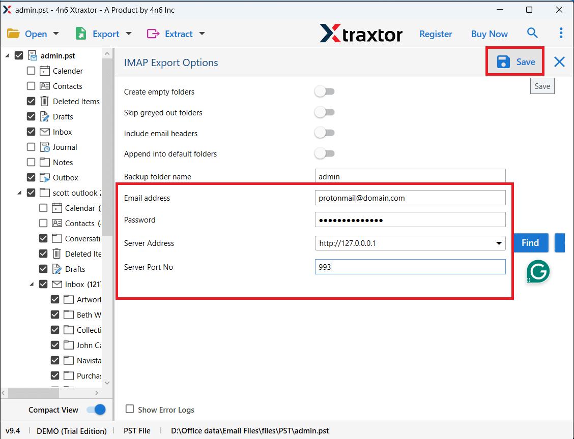 enter horde login details