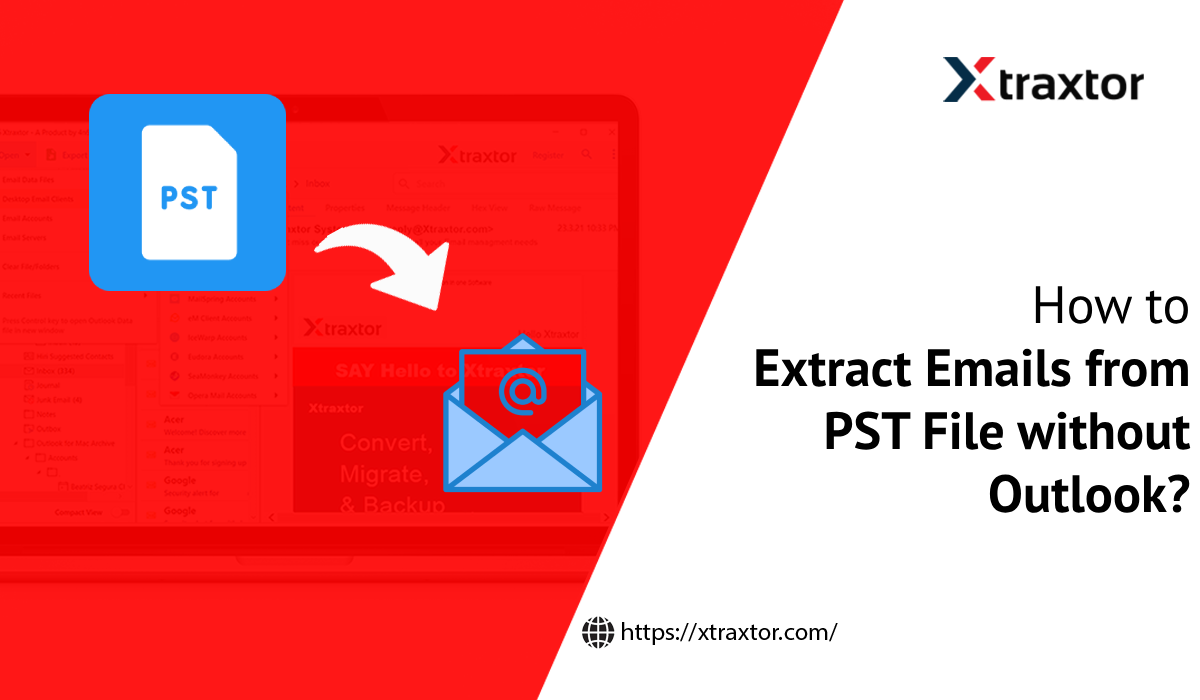 Extract Emails from PST file without Outlook