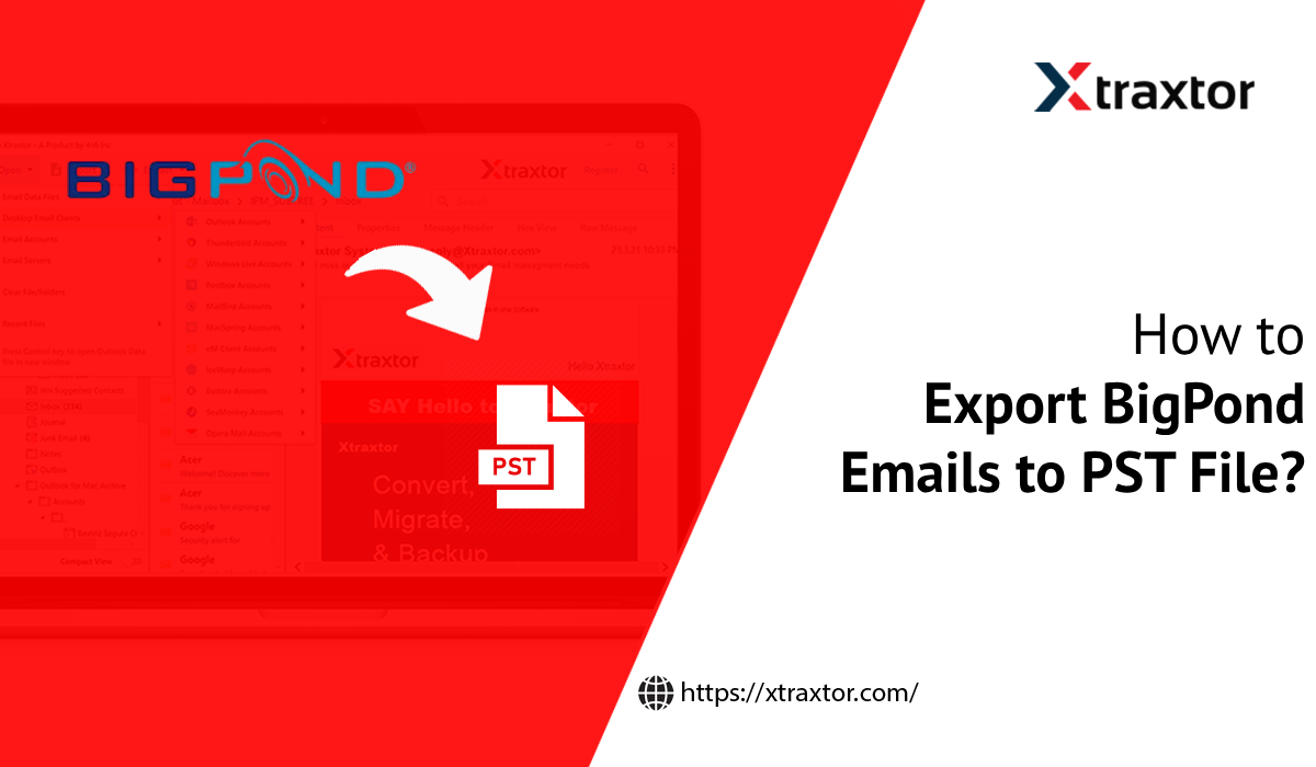 Export BigPond Emails to PST