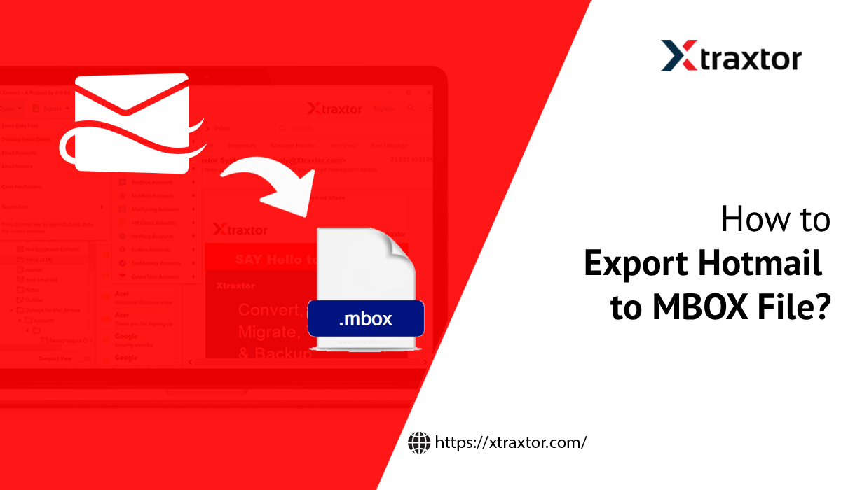 Export Hotmail to MBOX