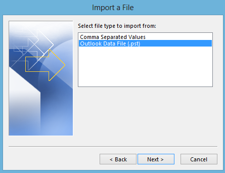 Export Hotmail emails to PST