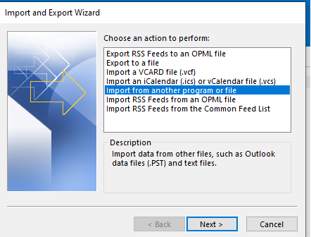 Import PST file to yahoo Mail