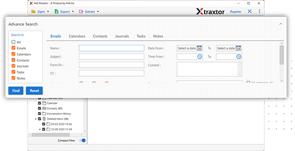 Apply filters form selective migration