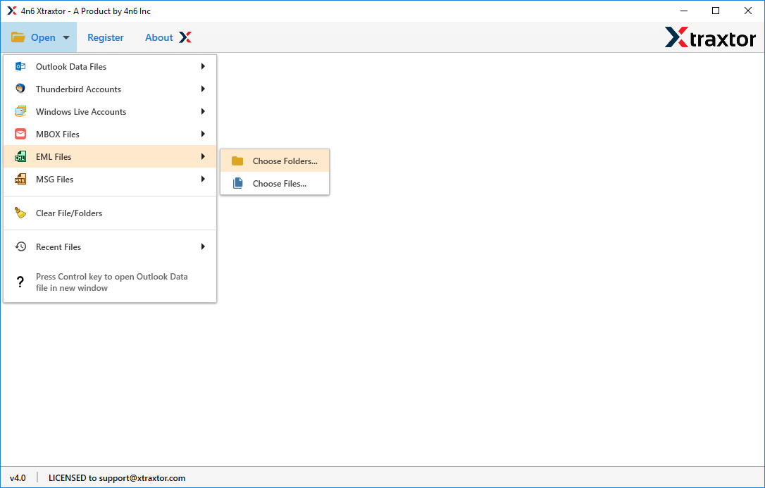 Run the EML Attachment Extractor 