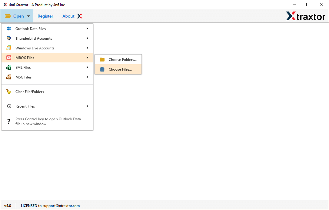 Run MBOX Attachment Extractor tool