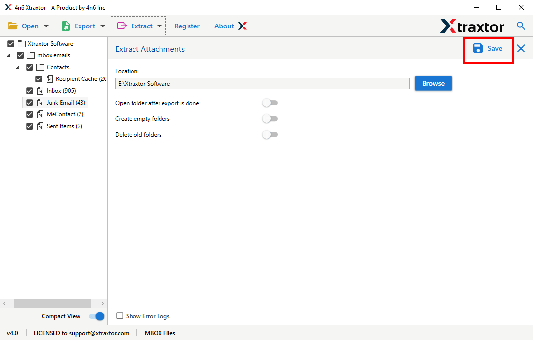 Extract Attachments from MBOX file