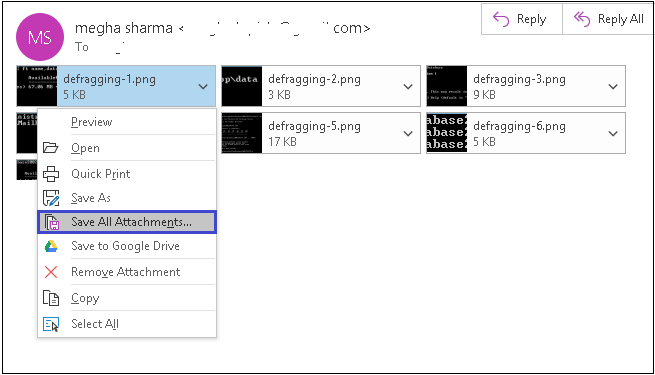 Extract Attachments from Outlook emails