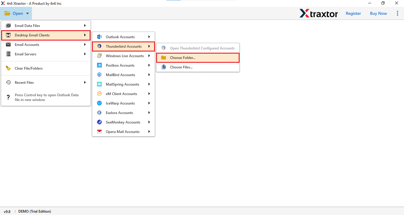 backup thunderbird emails