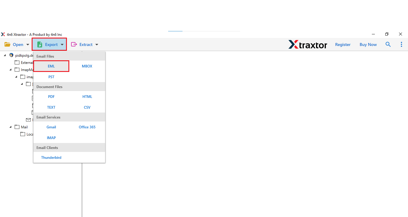 save thunderbird email to hard drive