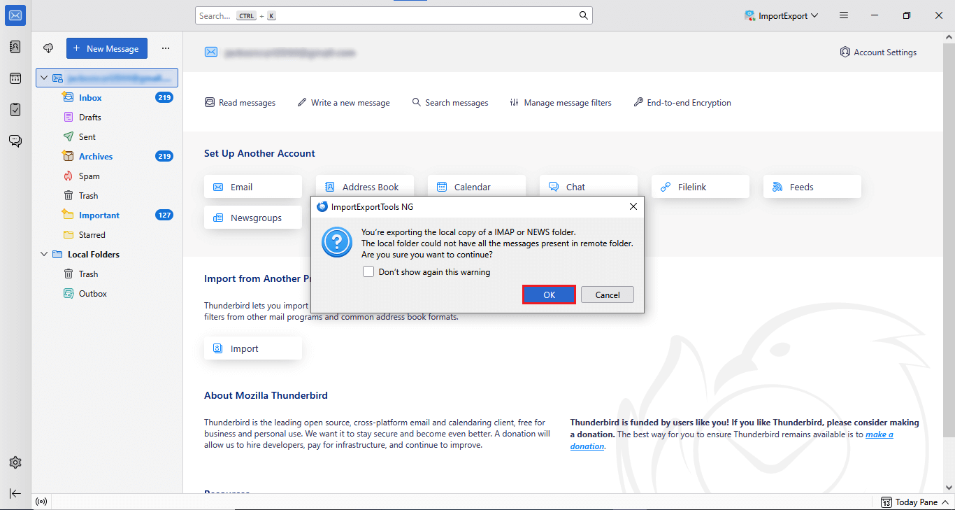 Zoho Mail backup to MBOX