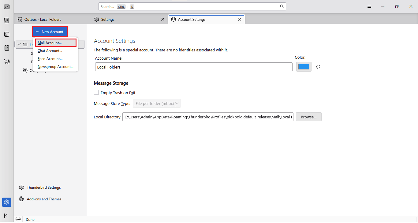 Zoho Mail to MBOX converter