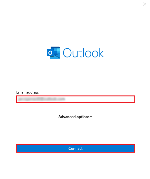 Enter login credentials