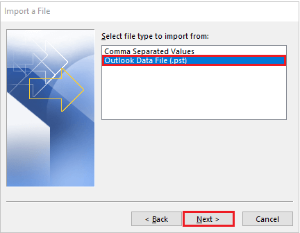 Transfer outlook pst file to mailbird