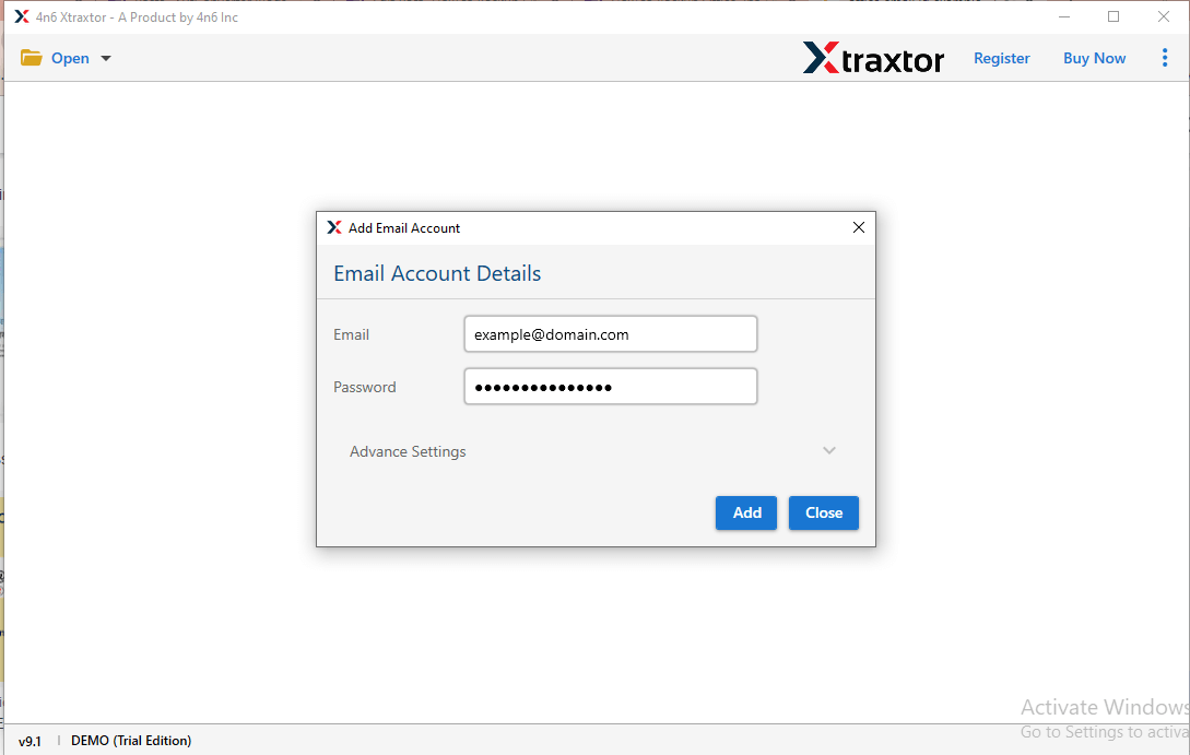 Enter your Cox email credentials