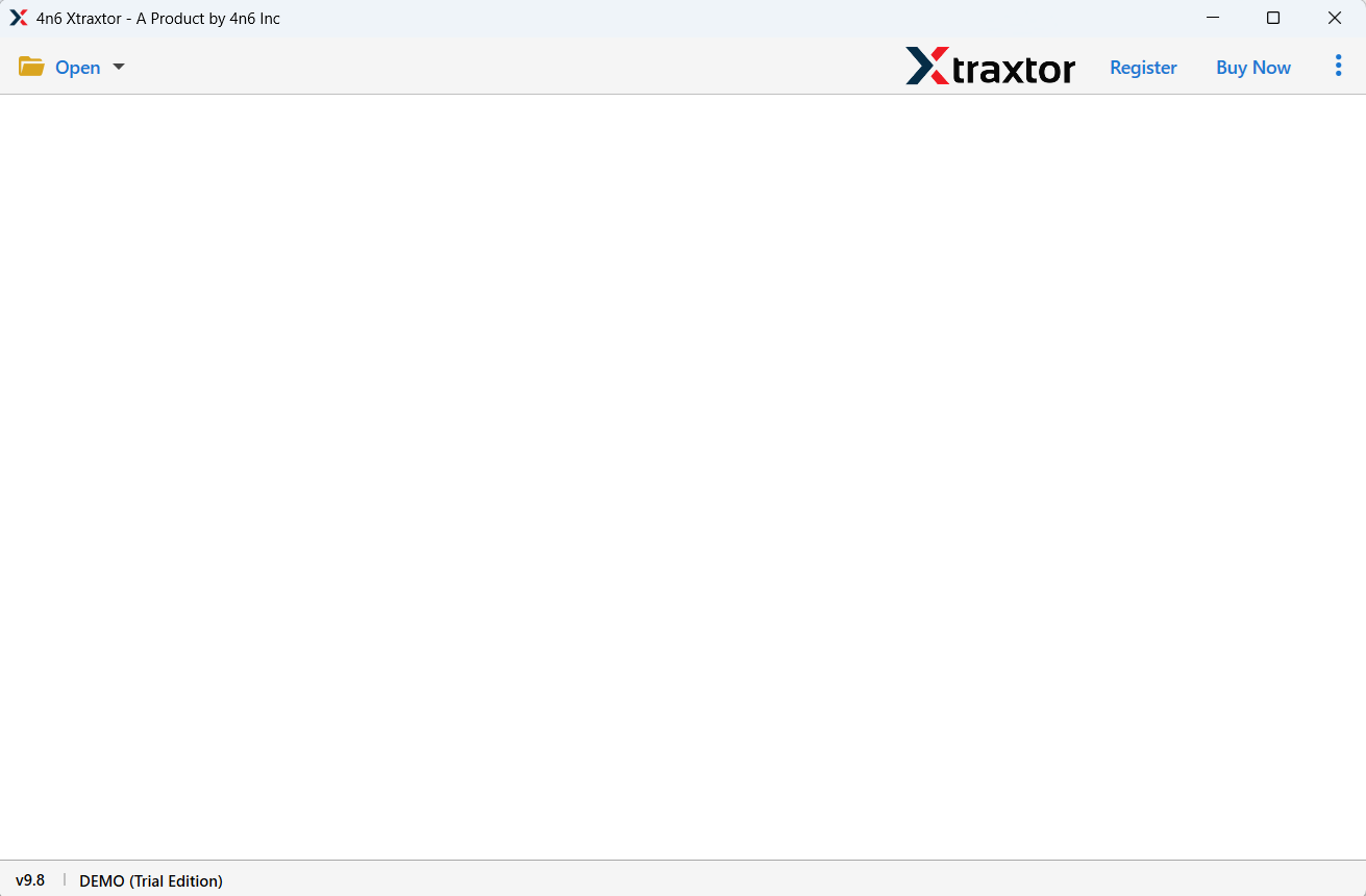 Launch the software and click the Open tab