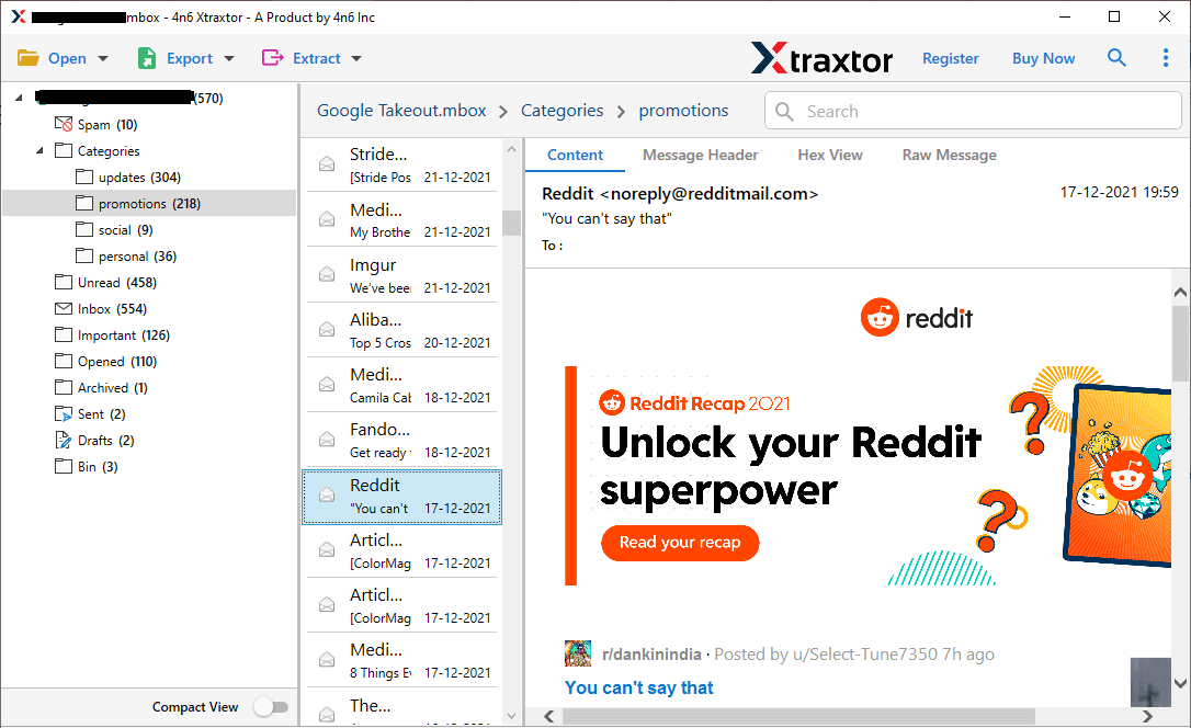 Preview all HostGator email folders
