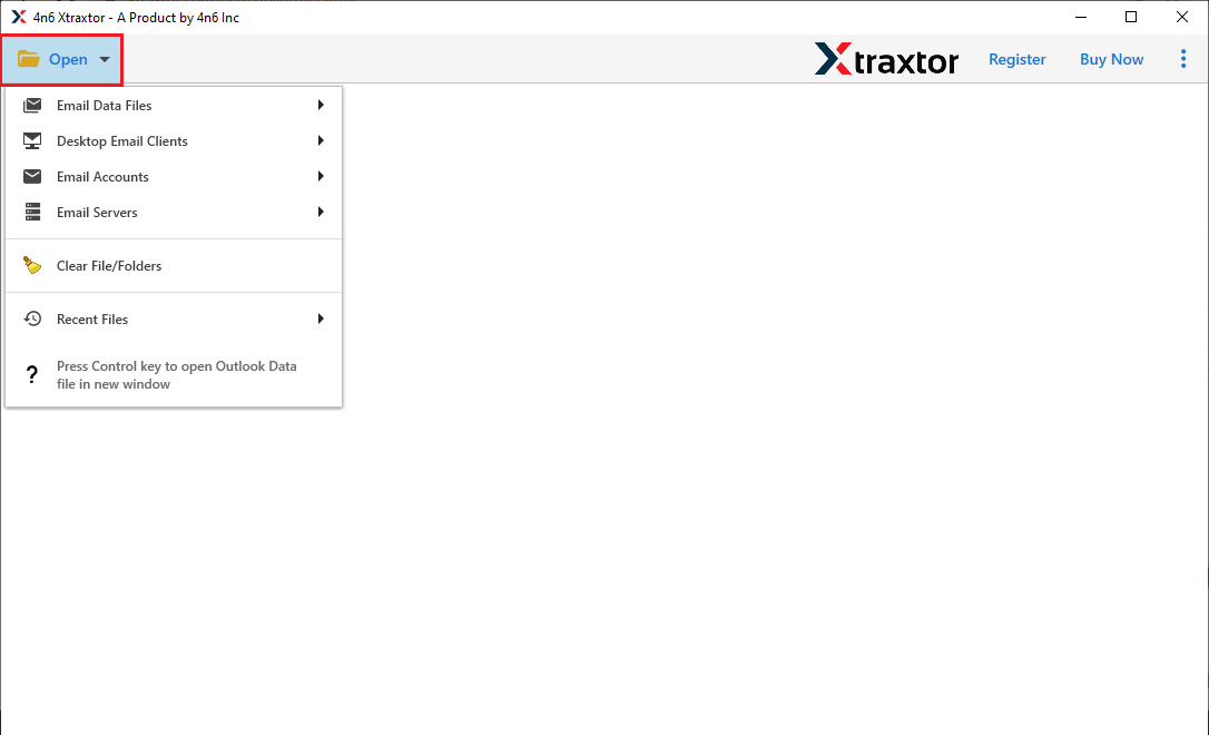Launch Xtraxtor Email Attachment Extractor