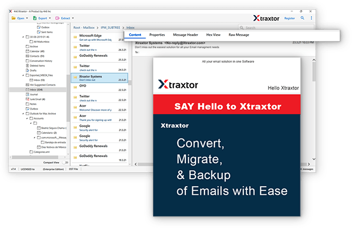 OST email address extractor