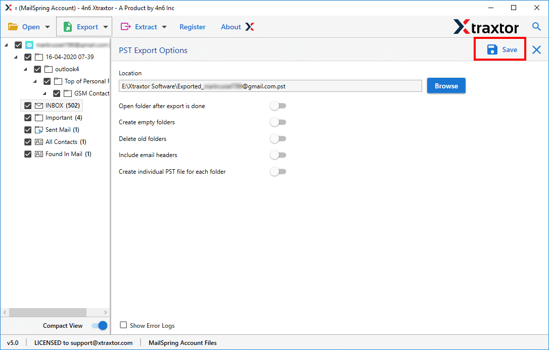 Mailspring to PDF Converter tool